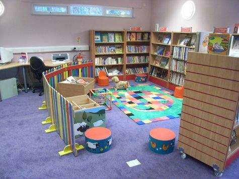 Children\\'s corner at the Library